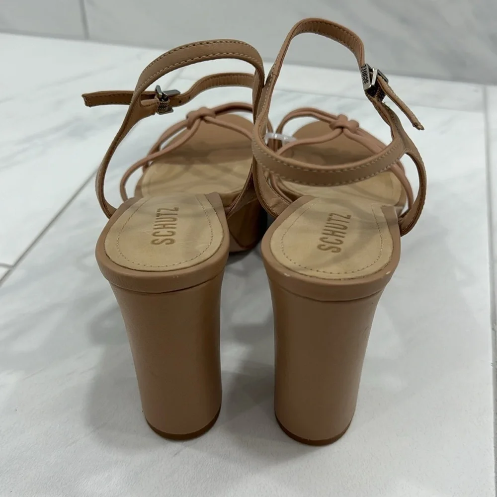 NEW! SCHUTZ True Beige Kelsie Platform Sandal - Size 10